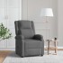 Sillón reclinable de tela gris