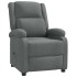 Sillón reclinable de tela gris