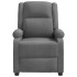 Sillón reclinable de tela gris