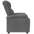 Sillón reclinable de tela gris