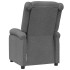 Sillón reclinable de tela gris