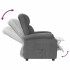 Sillón reclinable de tela gris