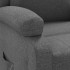 Sillón reclinable de tela gris
