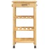 Carrito de cocina MONZA madera maciza de pino 48x40x90