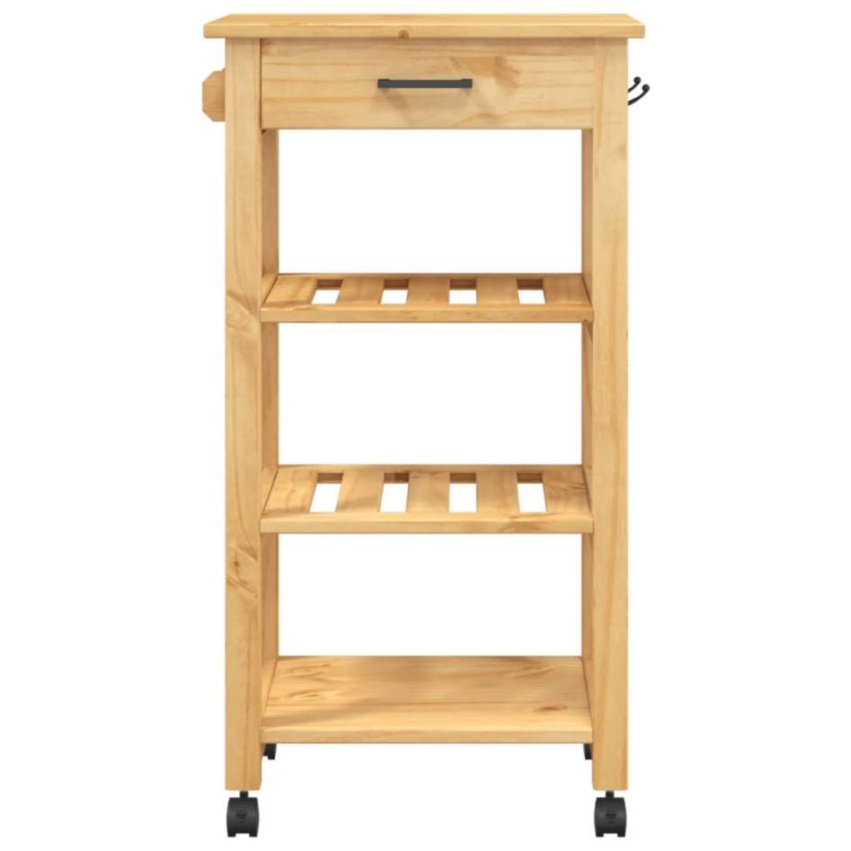 Carrito de cocina MONZA madera maciza de pino 48x40x90