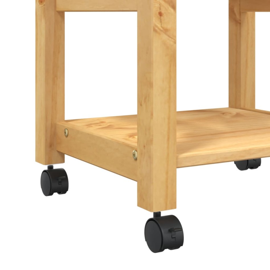 Carrito de cocina MONZA madera maciza de pino 48x40x90