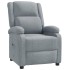 Sillón reclinable de tela gris
