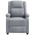 Sillón reclinable de tela gris