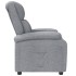 Sillón reclinable de tela gris
