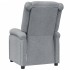 Sillón reclinable de tela gris
