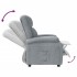 Sillón reclinable de tela gris