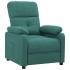 Sillón reclinable de tela verde