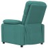 Sillón reclinable de tela verde
