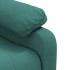 Sillón reclinable de tela verde