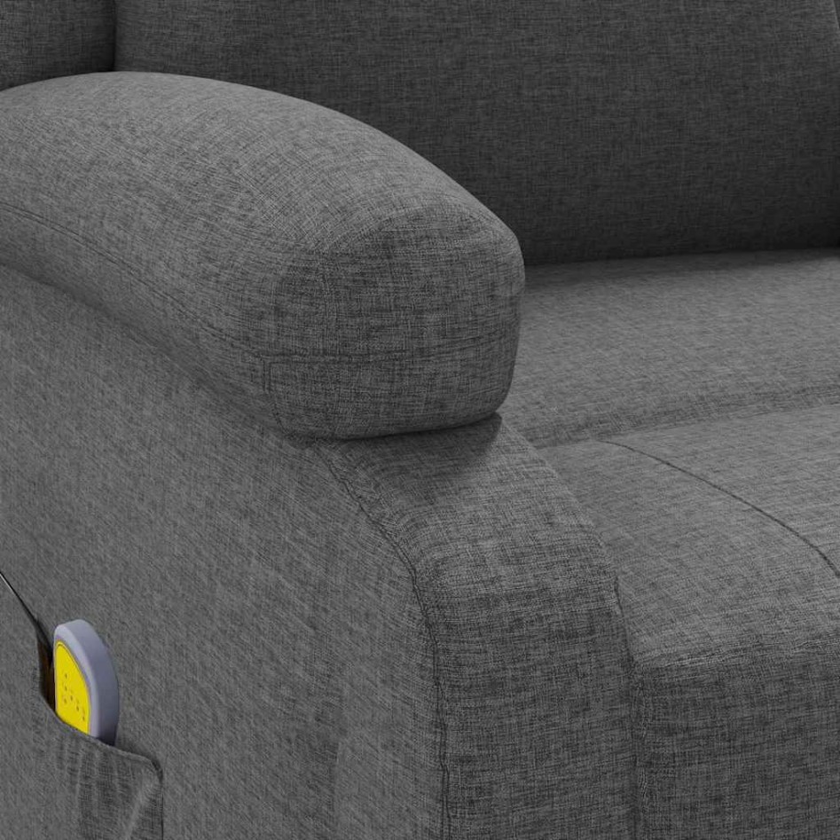 Sillón de masaje de tela gris