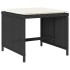 Set de comedor jardín 11 pzas con cojines ratán sintético