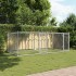 Jaula de perros con puertas acero galvanizado gris 4x2x1,5