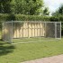 Jaula de perros con puerta acero galvanizado gris 4x2x1,5