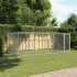 Jaula de perros con puerta acero galvanizado gris 4x2x1,5