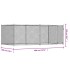 Jaula de perros con puerta acero galvanizado gris 4x2x1,5