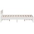 Estructura de cama sin colchón madera de pino blanca 120x200