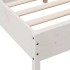 Estructura de cama sin colchón madera maciza de pino 160x200