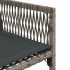 Sillones de jardín con cojines 4 uds ratán sintético
