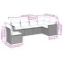 Set de sofás de jardín 6 pzas y cojines ratán sintético