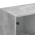 Estantería con puertas madera de ingeniería gris 136x37x109