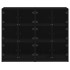 Estantería con puertas madera de ingeniería negro 136x37x109