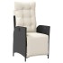 Set de muebles jardín 5 pzas con cojines ratán sintético