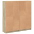 Estantería con puertas madera roble Sonoma 136x37x142
