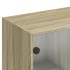 Estantería con puertas madera roble Sonoma 136x37x142