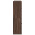 Estantería con puertas madera marrón roble 136x37x142