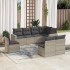 Set de sofás de jardín 8 pzas y cojines ratán sintético