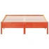 Cama sin colchón madera maciza de pino marrón cera 140x190