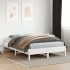Estructura de cama sin colchón madera de pino blanca 120x200