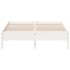 Estructura de cama sin colchón madera de pino blanca 120x200