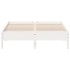 Estructura de cama sin colchón madera de pino blanca 140x200