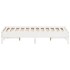Estructura de cama sin colchón madera de pino blanca 140x190