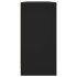 Estantería con puertas madera de ingeniería negro 204x37x75