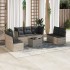 Set de sofás de jardín 8 pzas y cojines ratán sintético