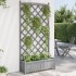Jardinera con enrejado madera maciza de abeto