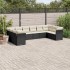 Set de sofás de jardín 10 pzas cojines ratán sintético