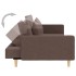 Sofá cama de 2 plazas con dos almohadas tela gris
