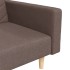 Sofá cama de 2 plazas con dos almohadas tela gris