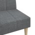 Sofá cama de 2 plazas tela gris