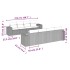Set de muebles de jardín 9 pzas y cojines ratán sintético
