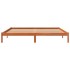 Cama sin colchón madera maciza de pino marrón cera 180x200
