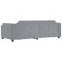 Sofá cama nido con cajones tela gris claro 90x190